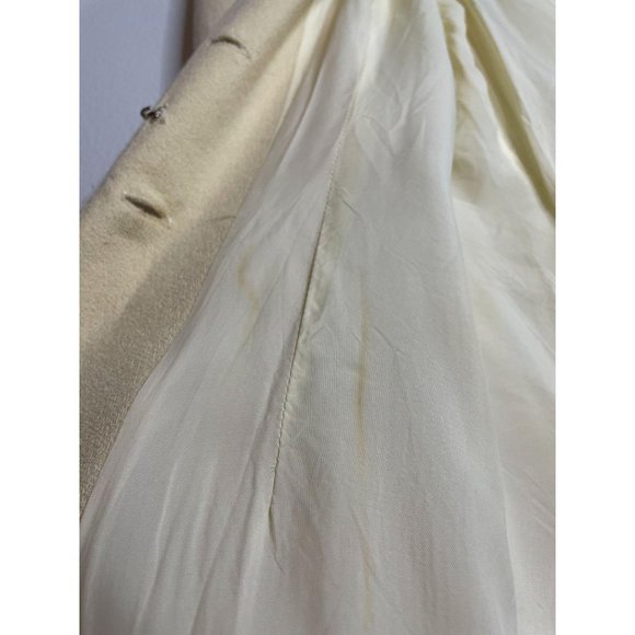 Vintage Cream Detail Button Princess Coat - Picture 15 of 16